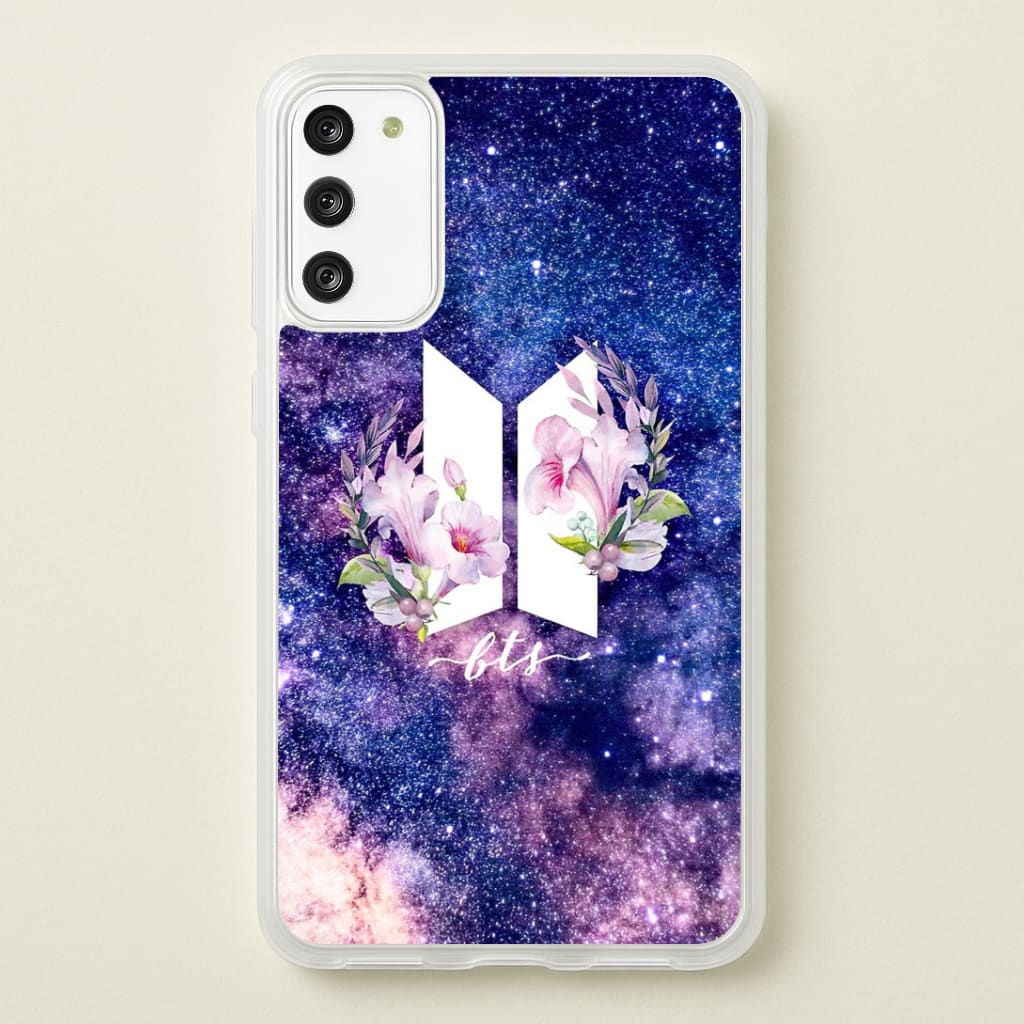 Galaxy Floral K-Pop Band Logo Phone Case