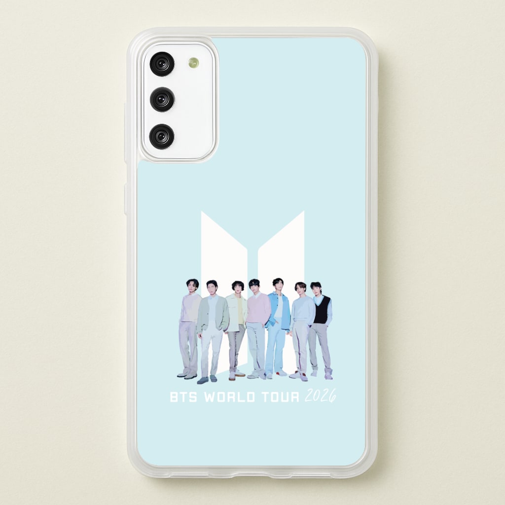 K-Pop Band Tour Pastel Blue Phone Case