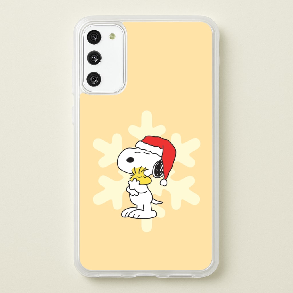 Christmas Cartoon Beagle And Bird Phone Case
