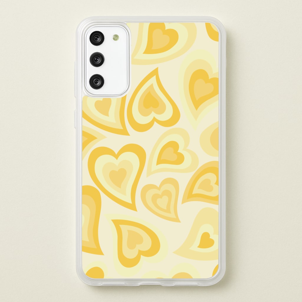 Yellow Hearts - Trippy Patterns Phone Case
