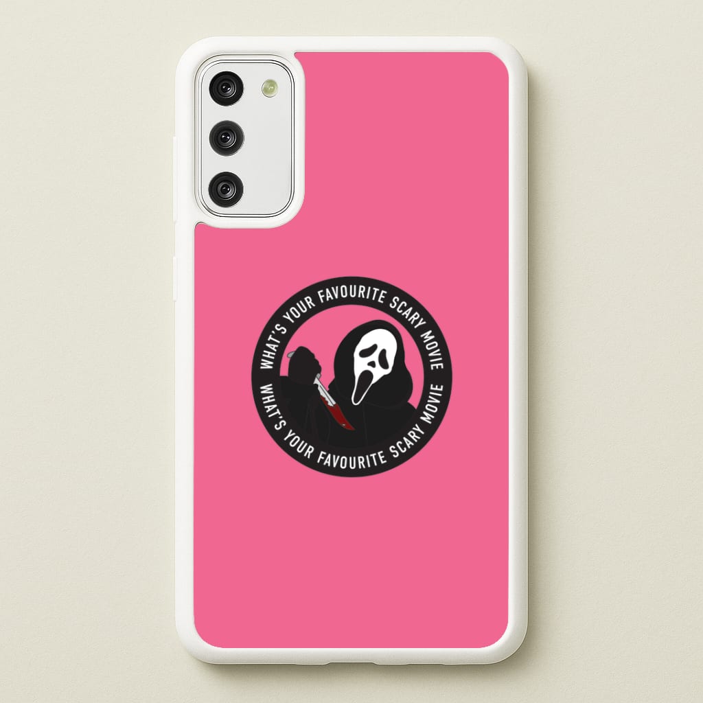 What's Your Favourite Scary Movie Badge Phone Case