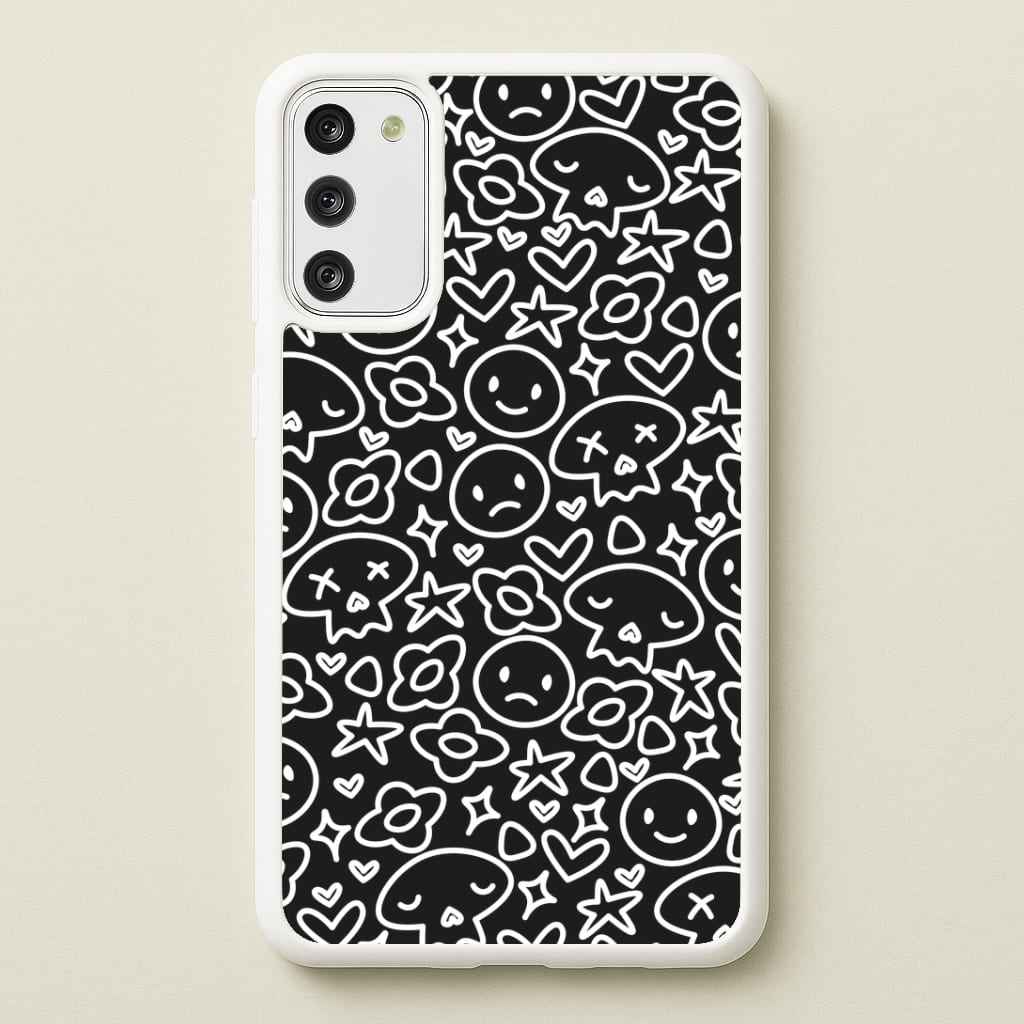Black Skulls - Skate Aesthetic Phone Case