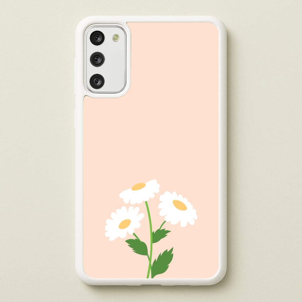 Peach And Dasies Phone Case