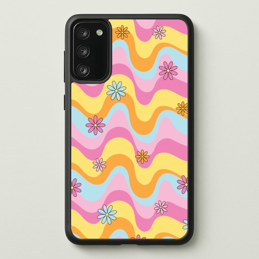 Summer Waves Retro Pattern Phone Case