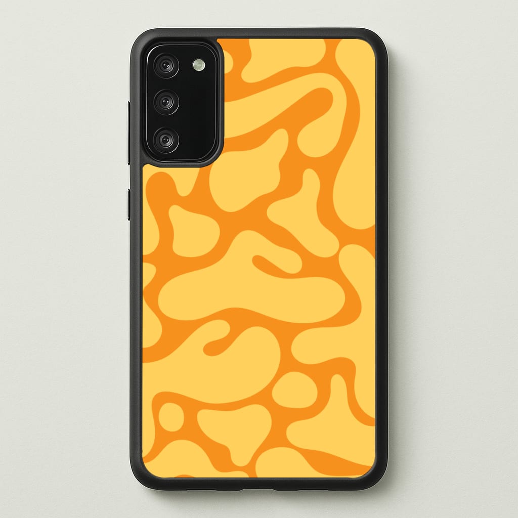 Yellow Blobs Abstract Pattern Phone Case