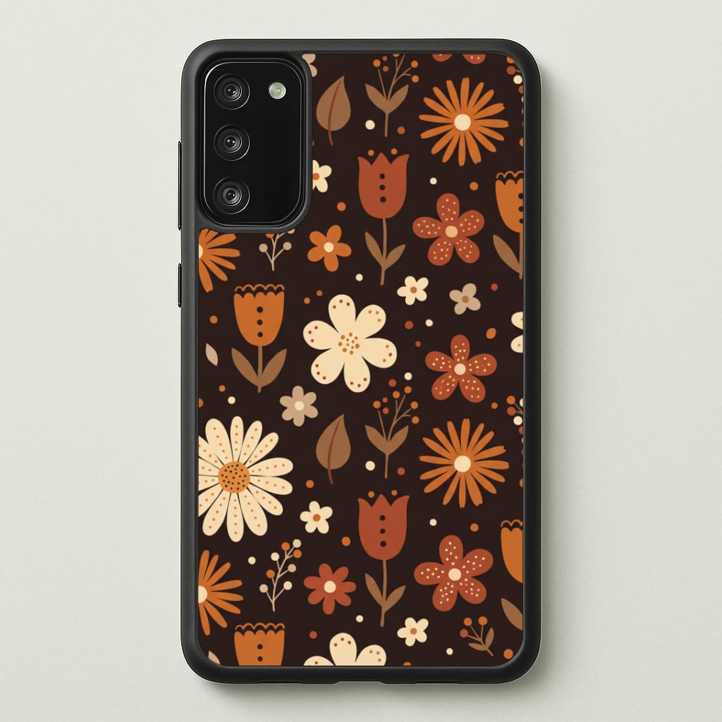 Espresso Folk Blooms Phone Case
