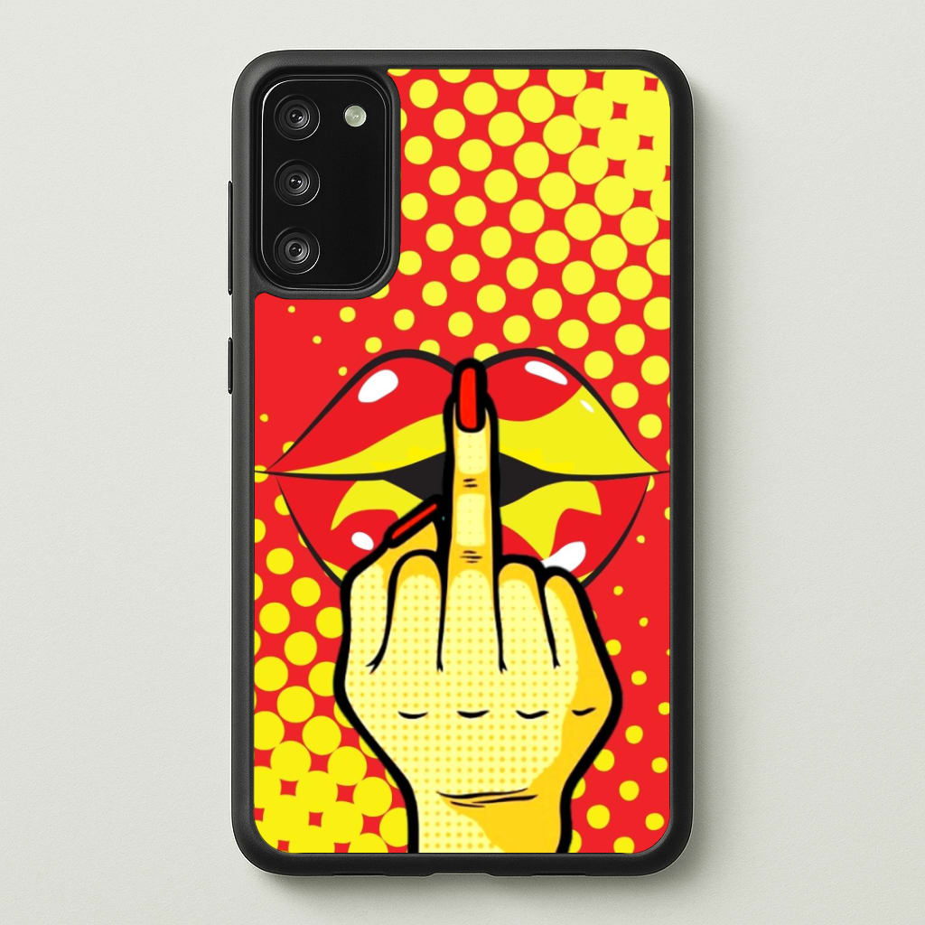 Middle Finger Kiss - Pop Art Phone Case