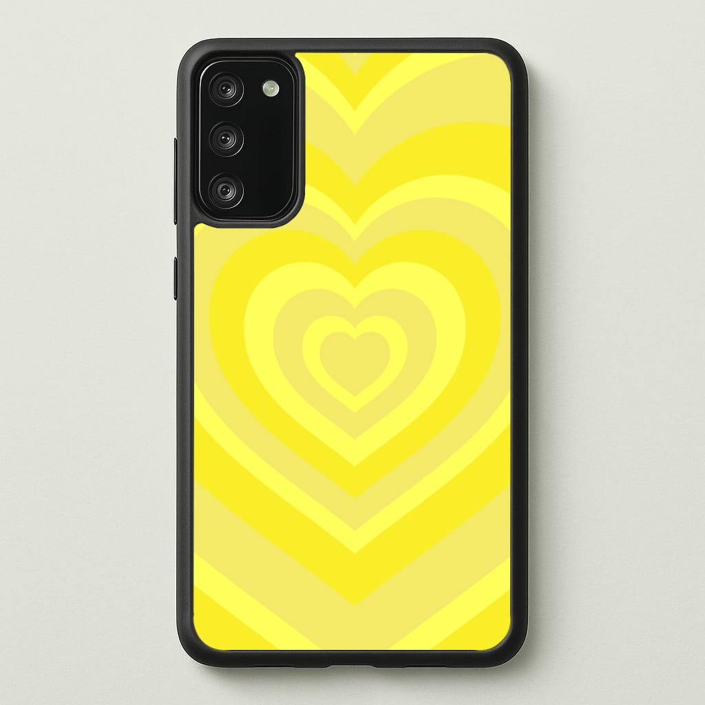 Yellow - Colourful Hearts Phone Case
