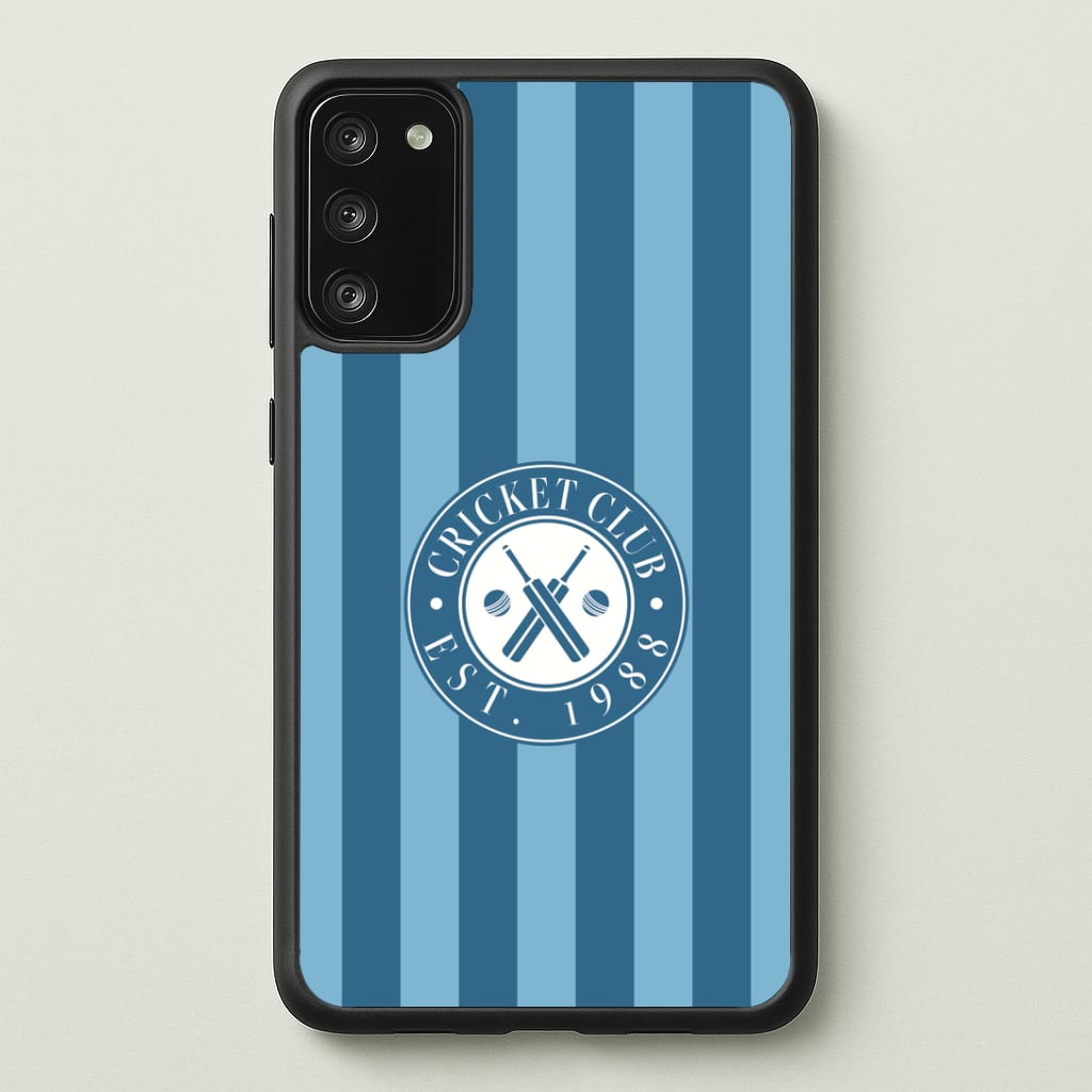 Stripey Cricket Badge Phone Case