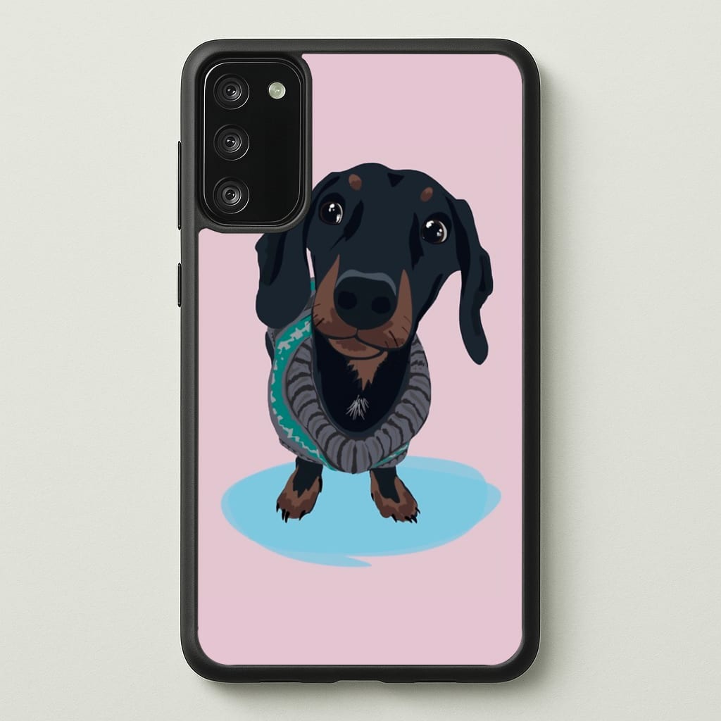 Cartoon Dachshund Phone Case