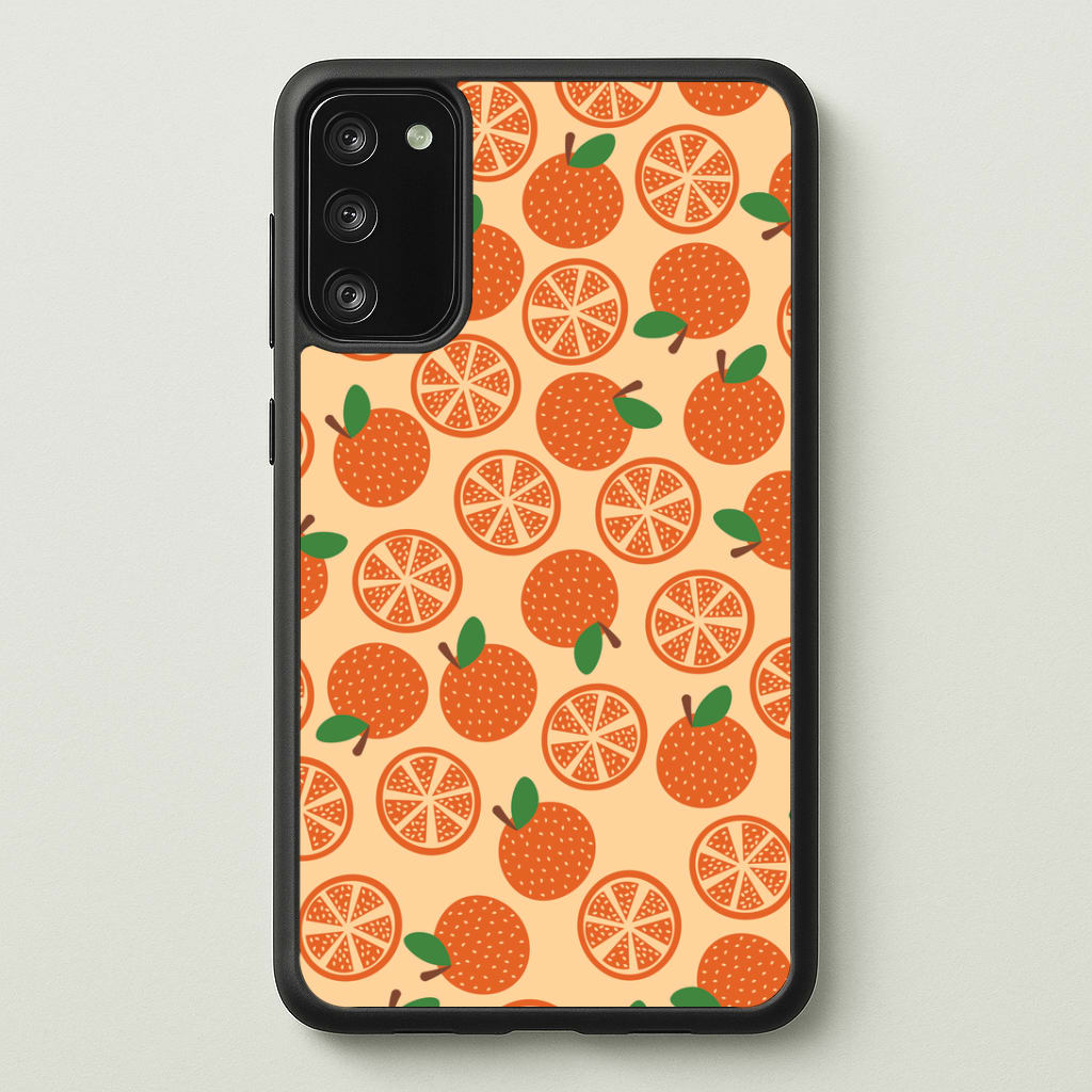 Textured Oranges Pattern Phone Case