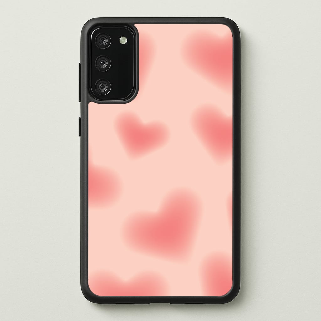 Gradient Red Hearts Pattern Phone Case