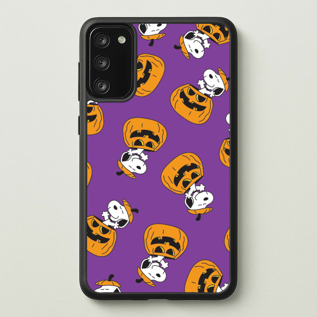 Cartoon Beagle Pumpkin Pattern Phone Case