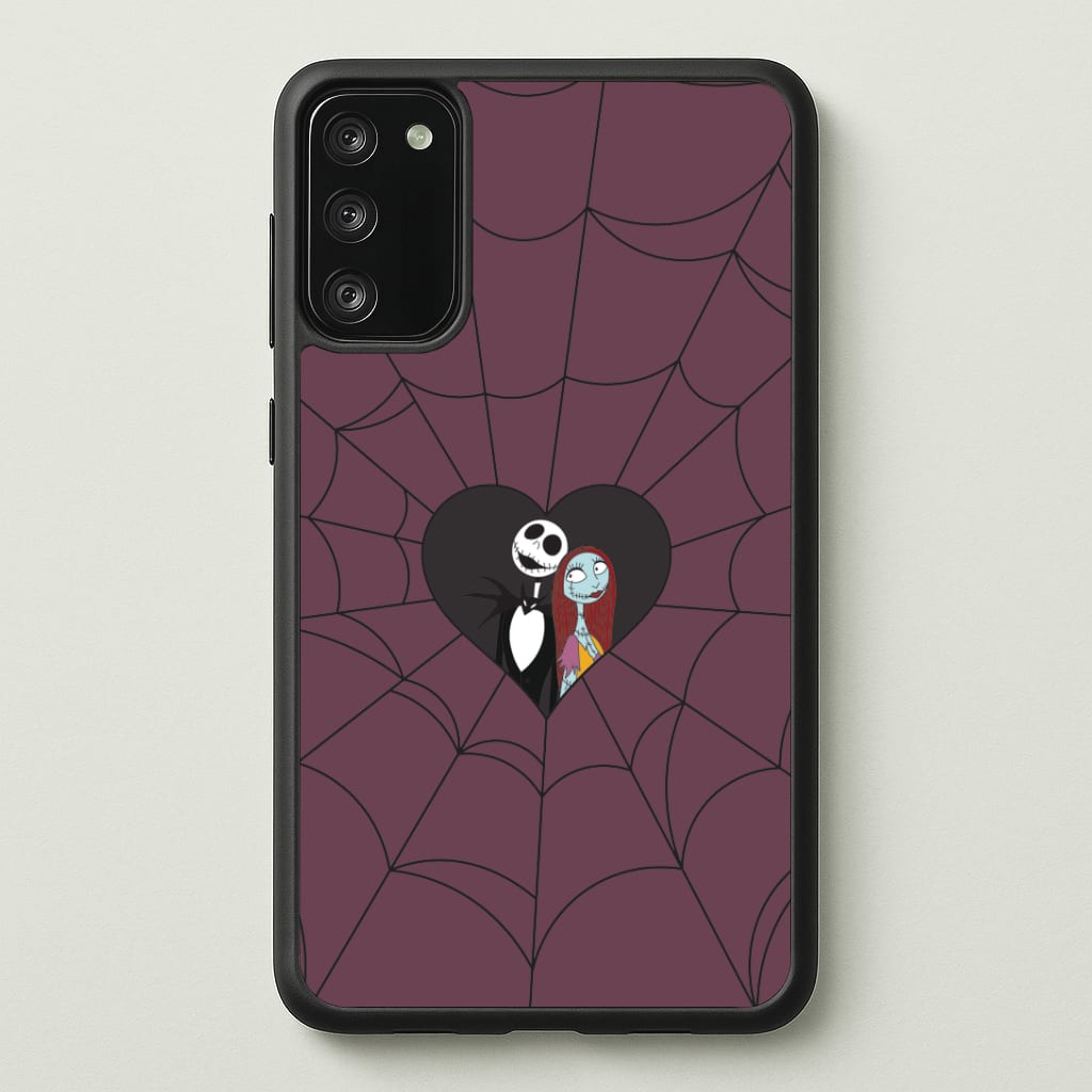 J And S Cobweb Heart Phone Case