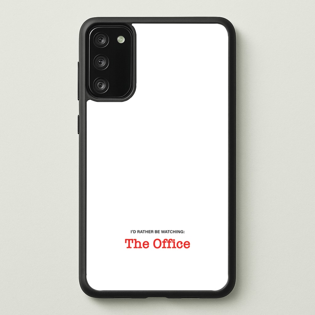 I'd Rather Be Watching The Office Phone Case
