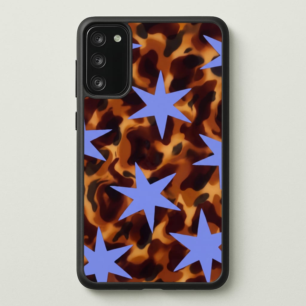Tortoiseshell Star Scatter - Periwinkle Phone Case