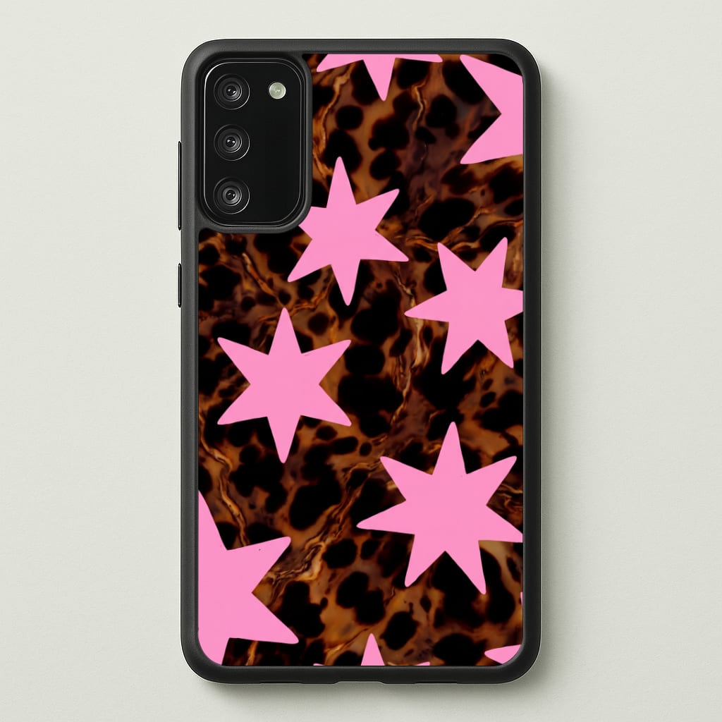 Tortoiseshell Star Scatter - Pink Phone Case