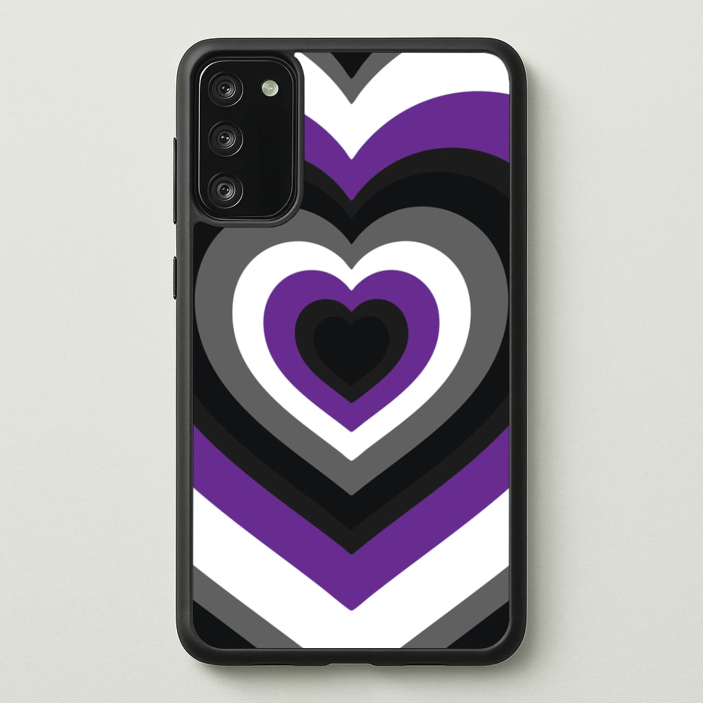 Asexual Pride Heart Phone Case