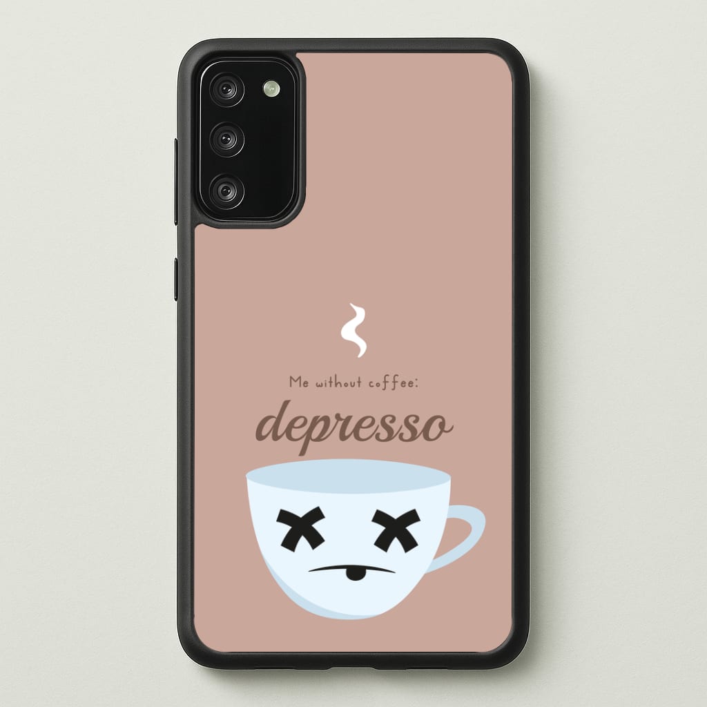 Depresso - Funny Quotes Phone Case