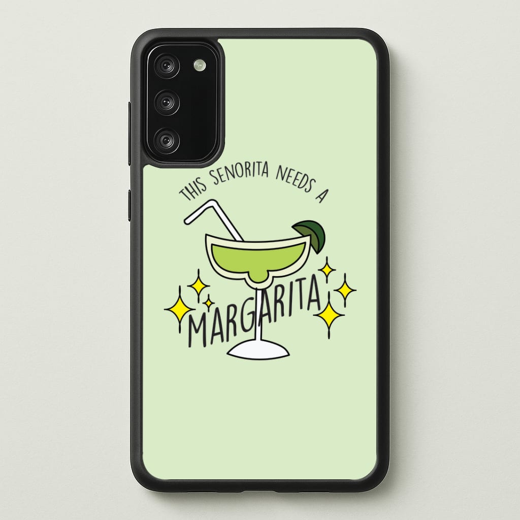 This Senorita Needs A Margarita - Funny Quotes Phone Case