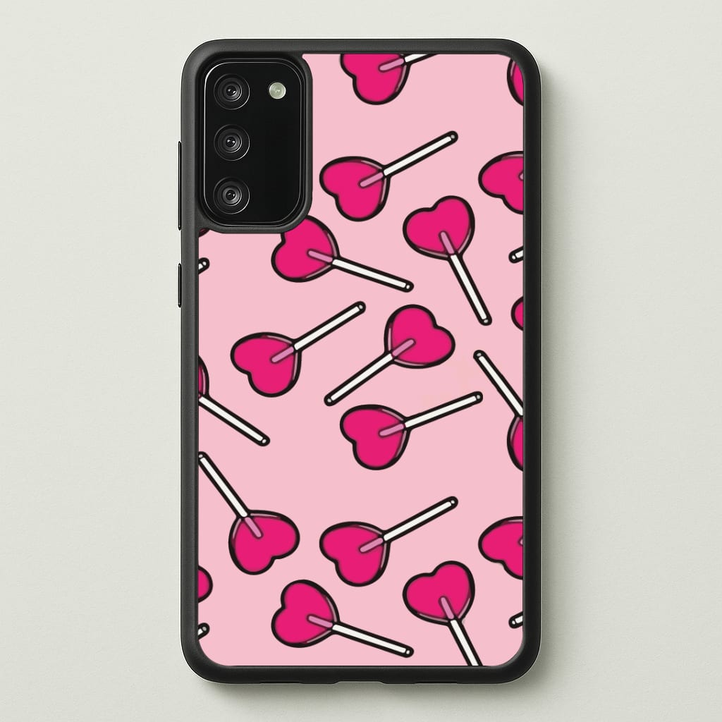 Cherry Heart Lollipops Phone Case
