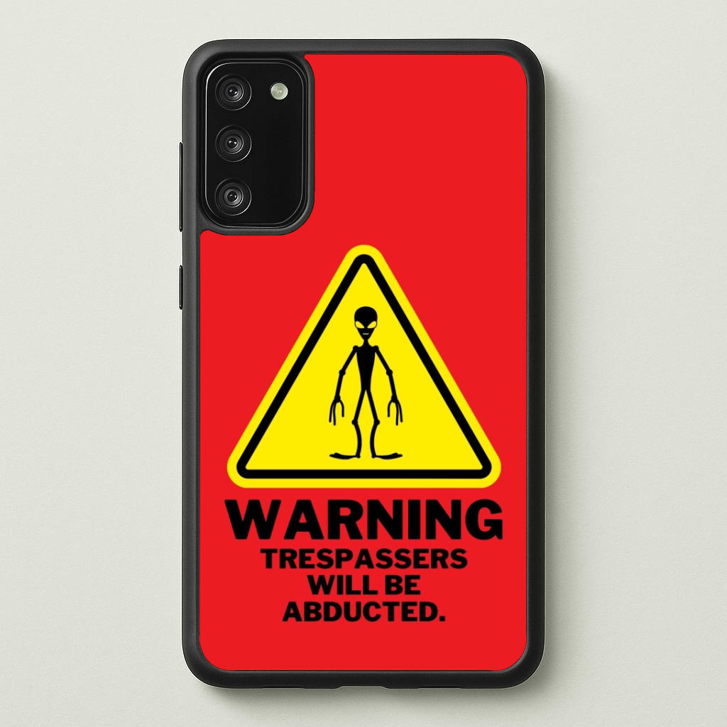 Warning Abduction - Space Phone Case