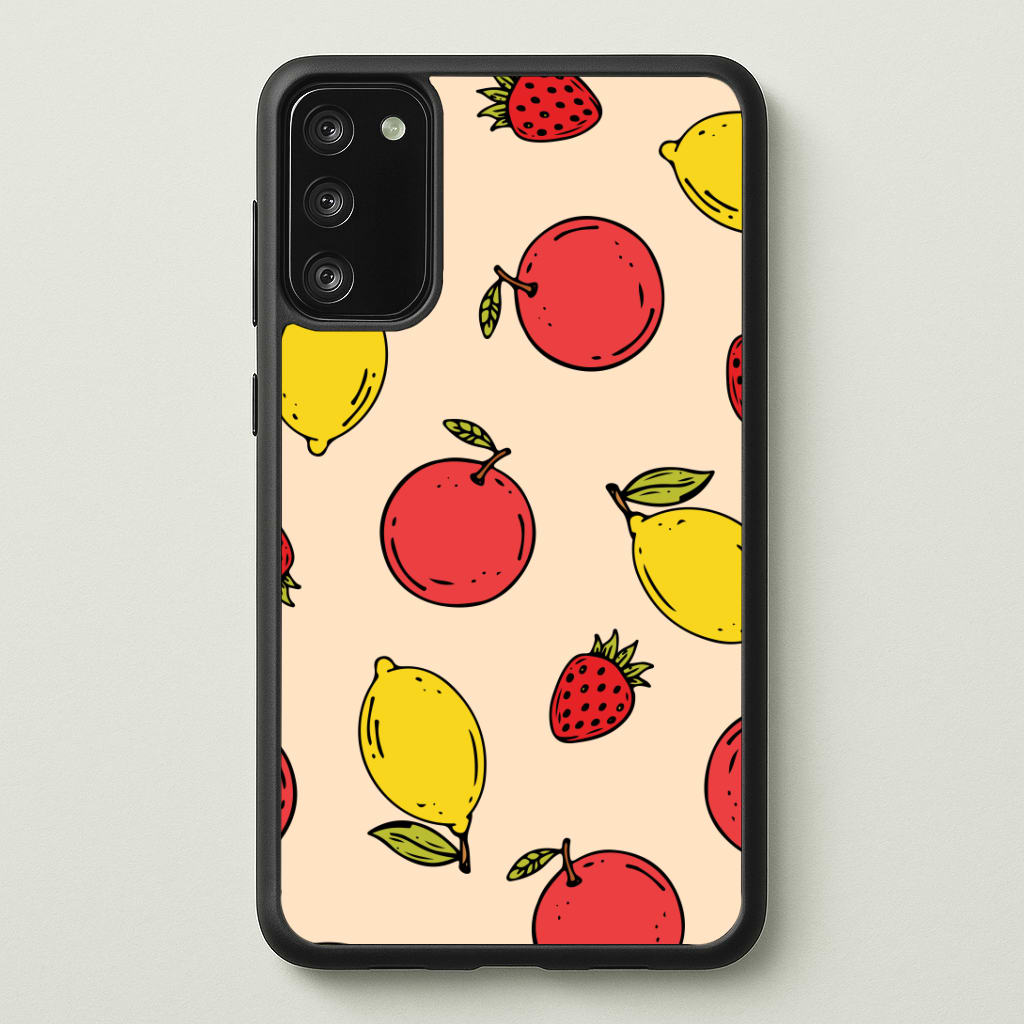 Sketched Summer Fruits Pattern Phone Case