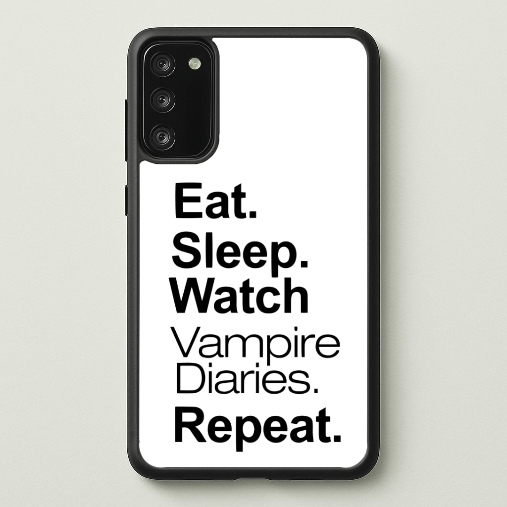 Eat Sleep Watch VPD Repeat Phone Case
