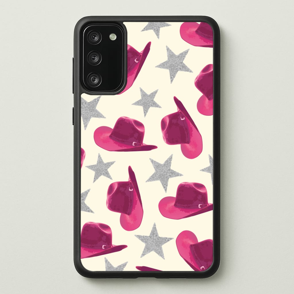 Pink Cowboy Hats And Stars Pattern Phone Case
