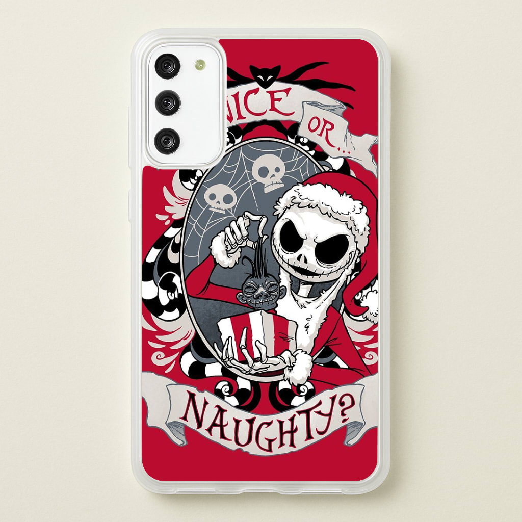 Nice Or Naughty - A Nightmare Before Christmas Phone Case