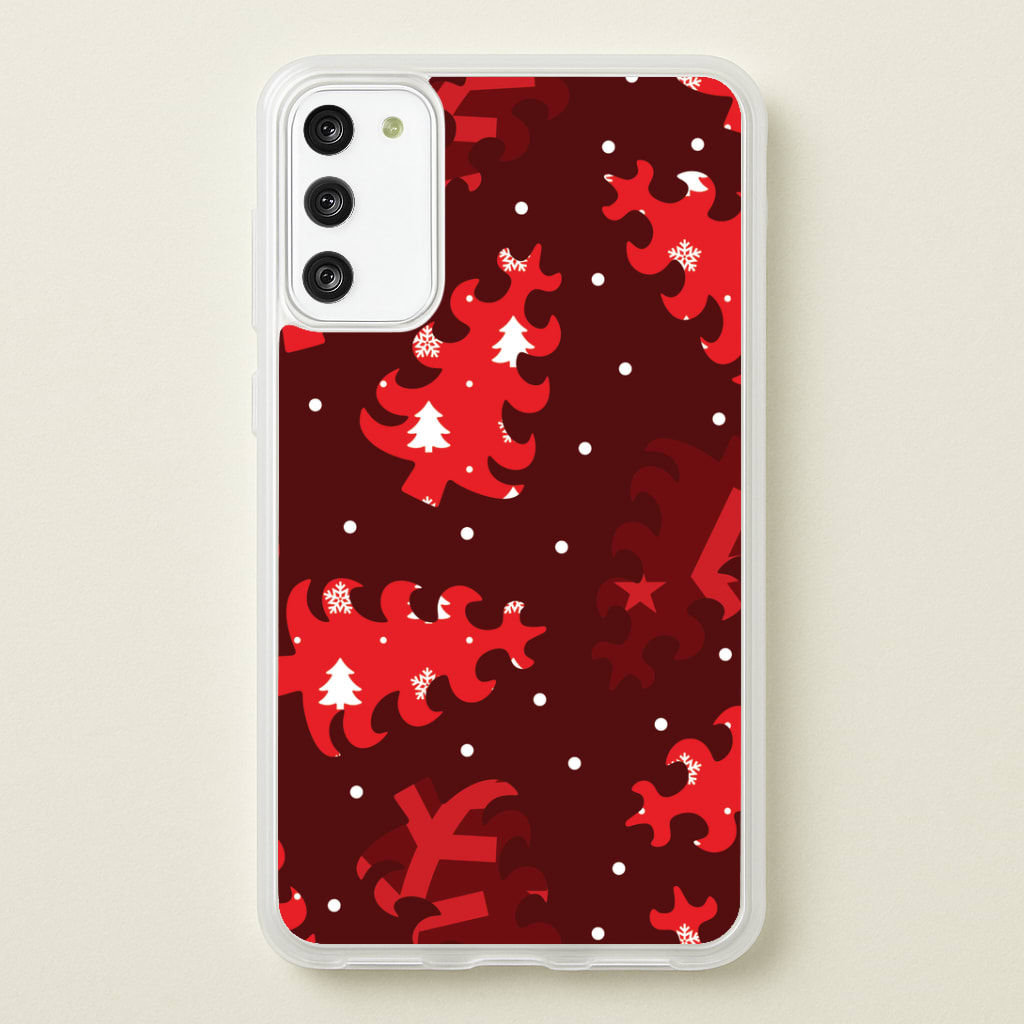 Wrapping Paper Christmas Tree Pattern Phone Case
