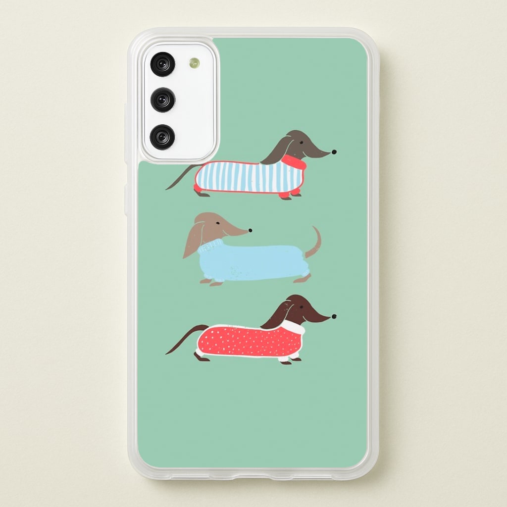 Sausage Dogs in Jumpers Phone Case