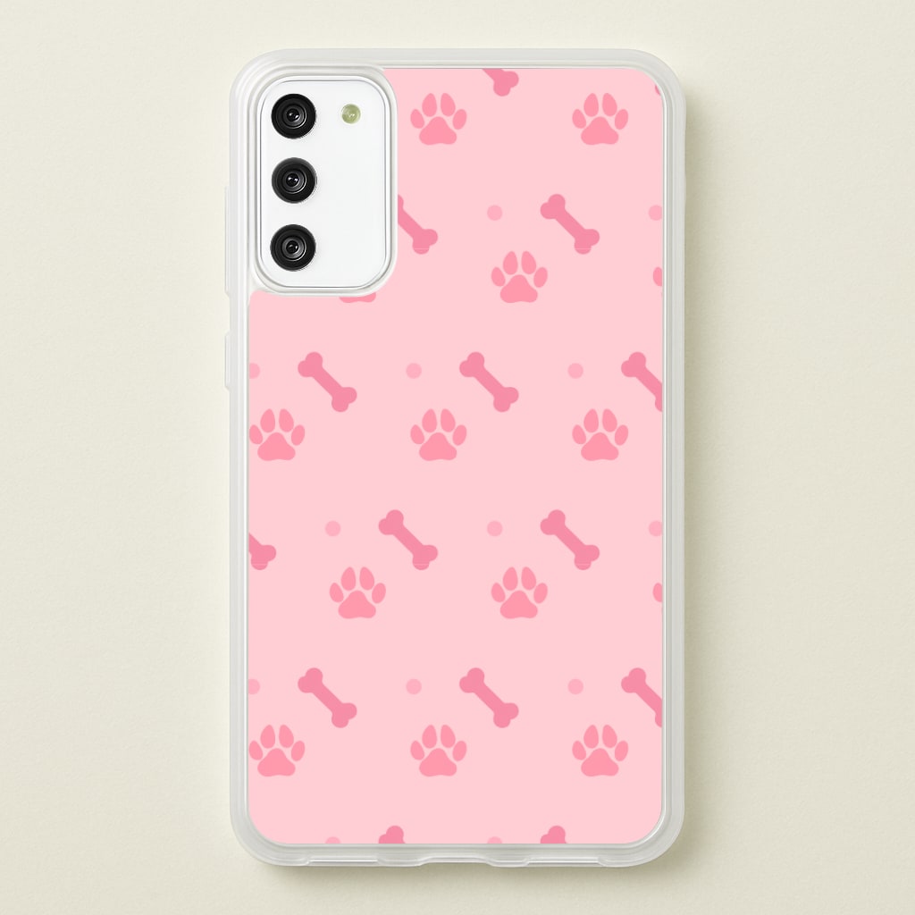 Dog And Paw - Dog Pattern Phone Case