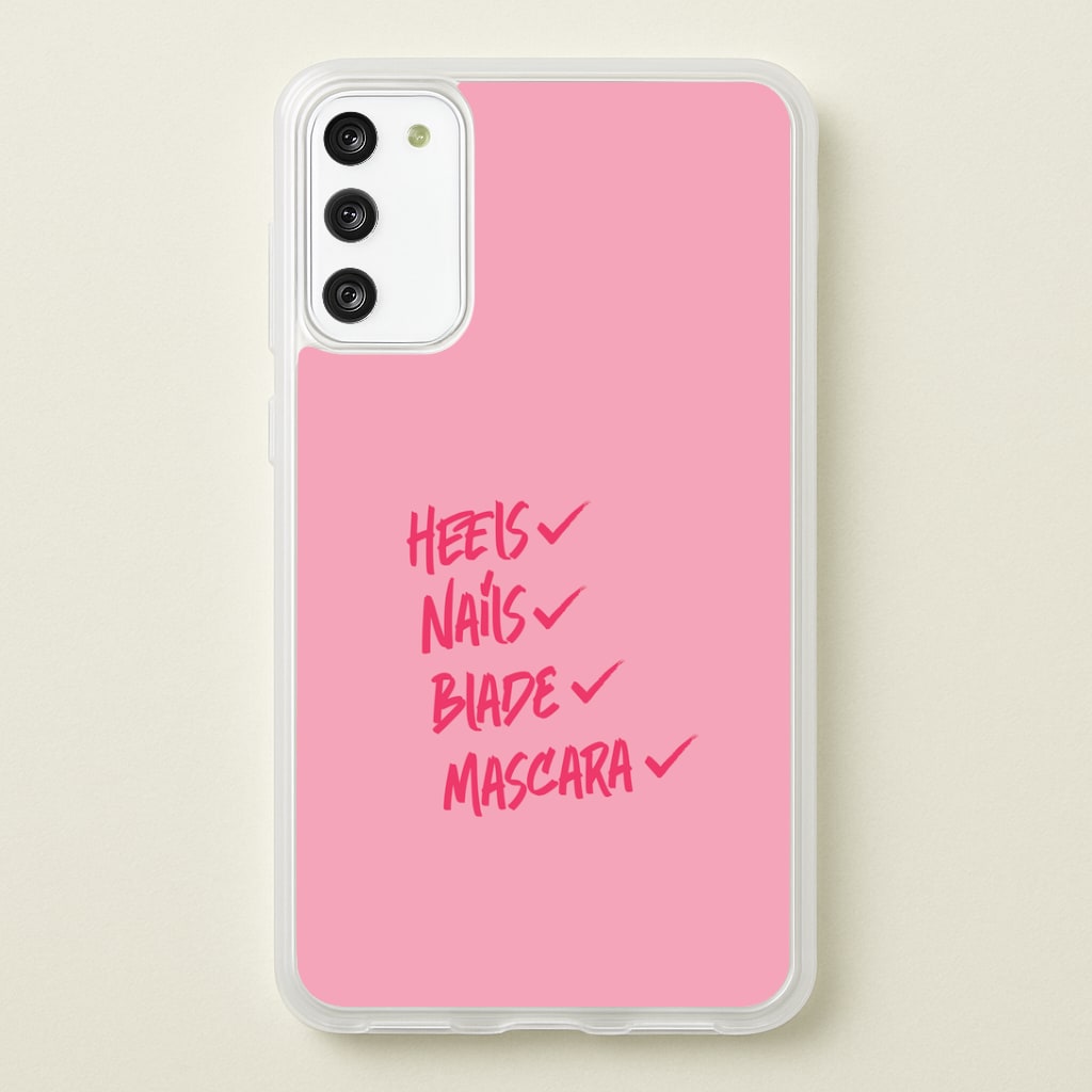 Heels, Nails, Blade, Mascara Phone Case