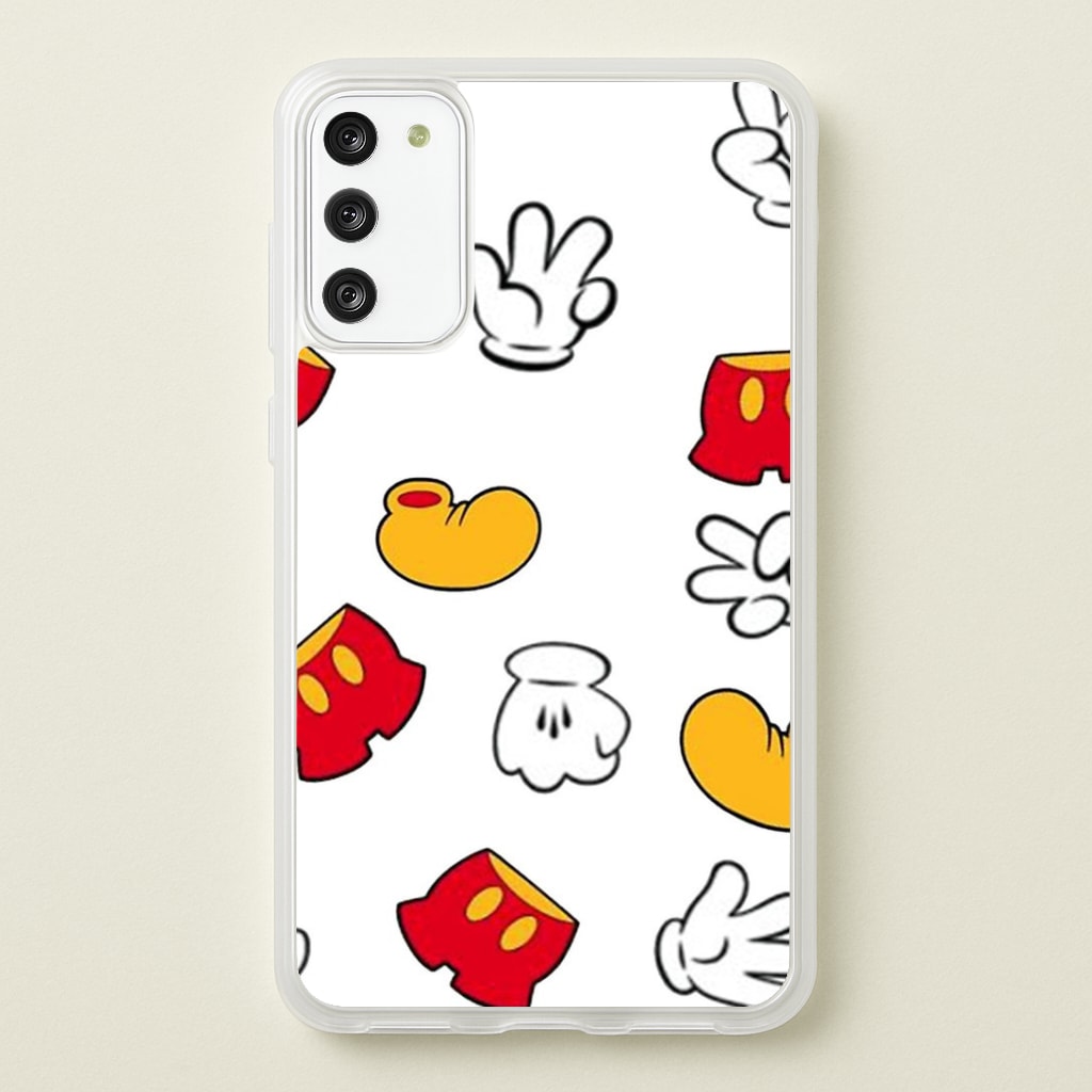 Mouse Gloves, Shorts and Shoes Phone Case