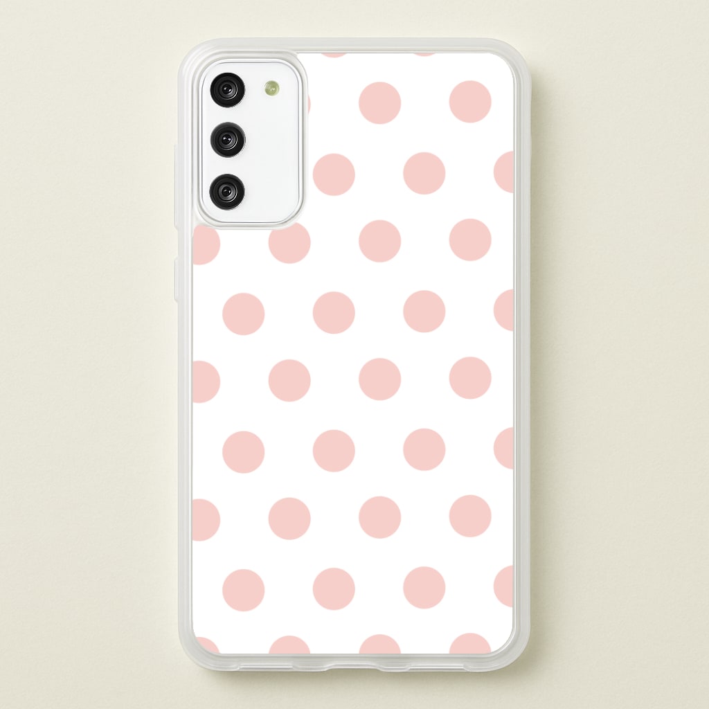 Pink Polka Dot Personalised Phone Case