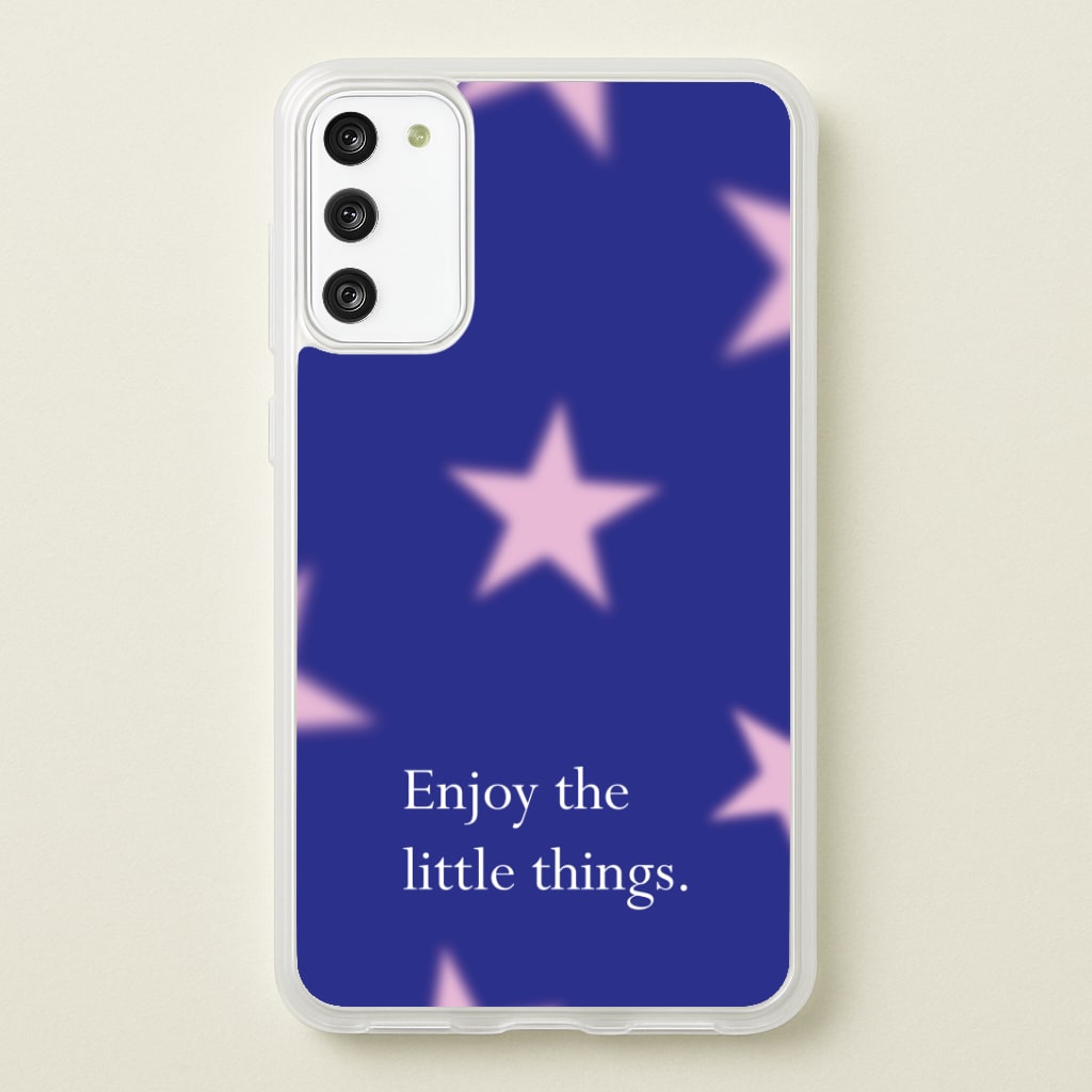 Enjoy The Little Things Dark Purple Phone Case
