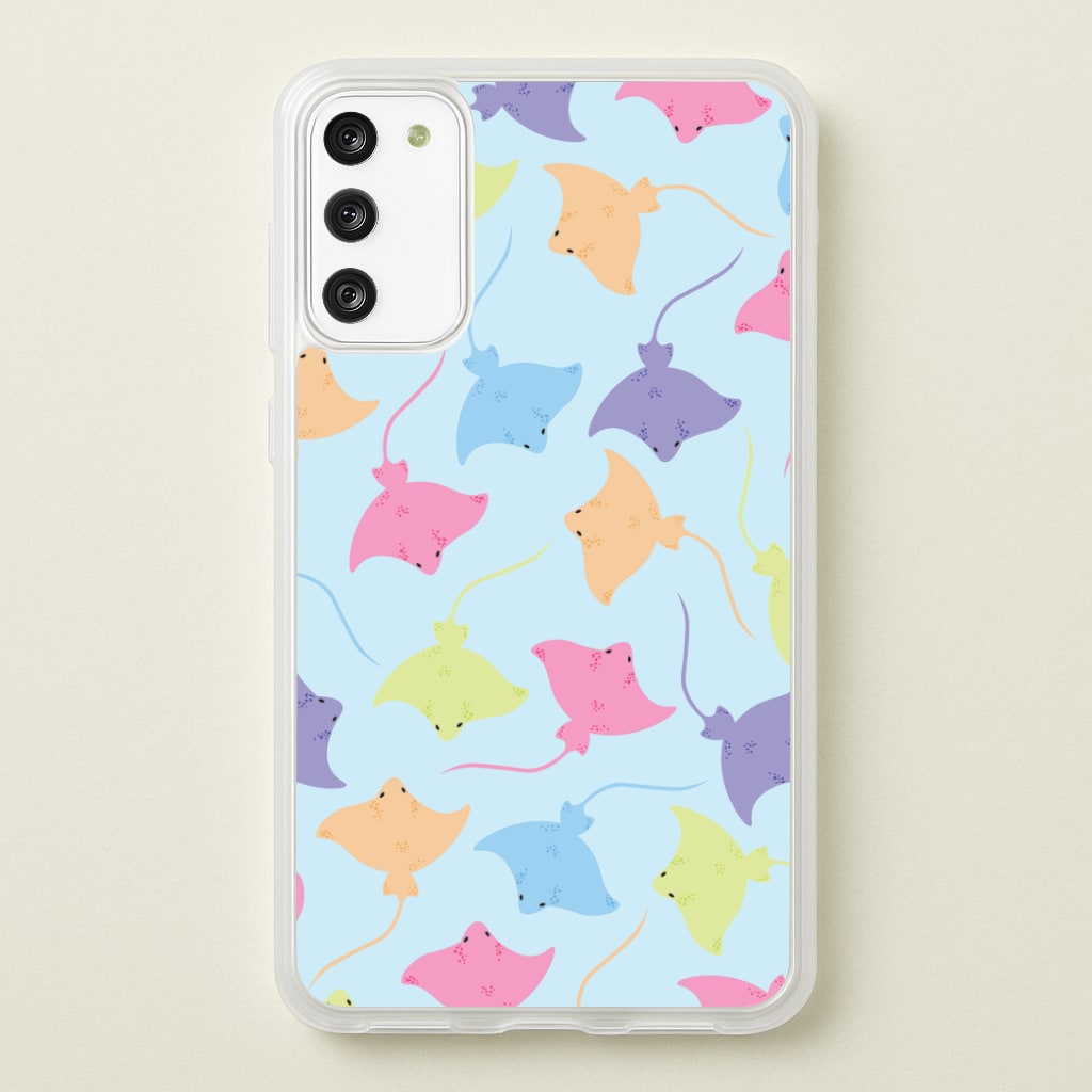 Multi Coloured Sting Ray Pattern - Sealife Phone Case