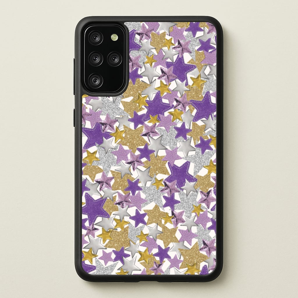 Mauve Stars Collage  Phone Case