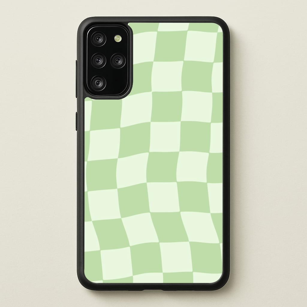 Green Checkers Phone Case
