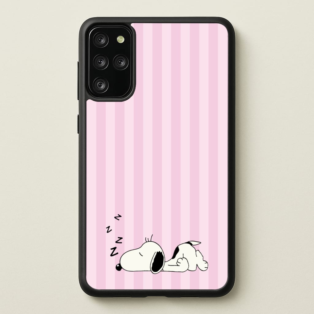 Pastel Stripes Cartoon Beagle Phone Case