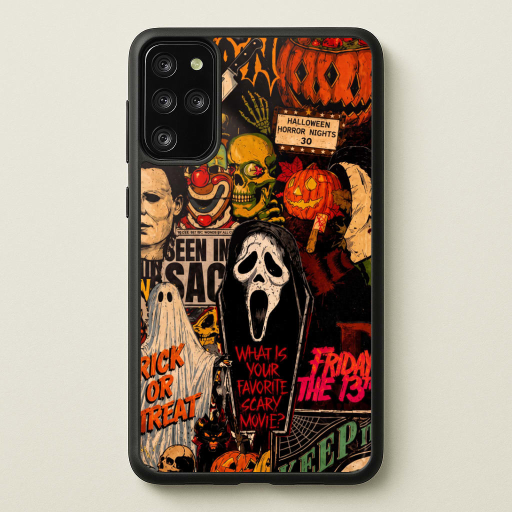 Horror Movie Sticker Collage Phone Case