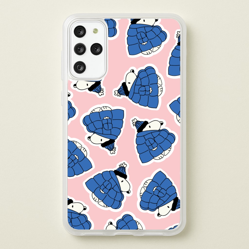 Cartoon Beagle Puffer Jacket Pattern Phone Case