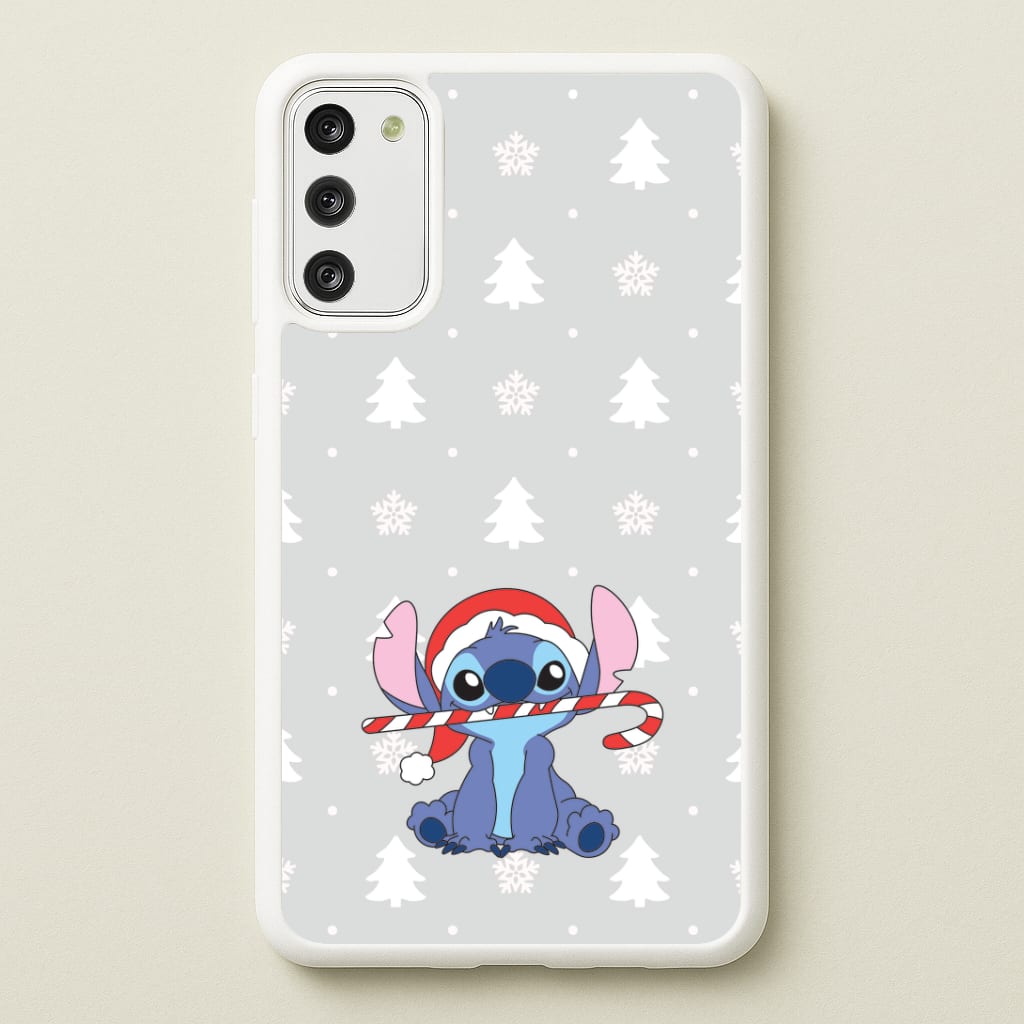Cute Blue Alien Candycane Phone Case
