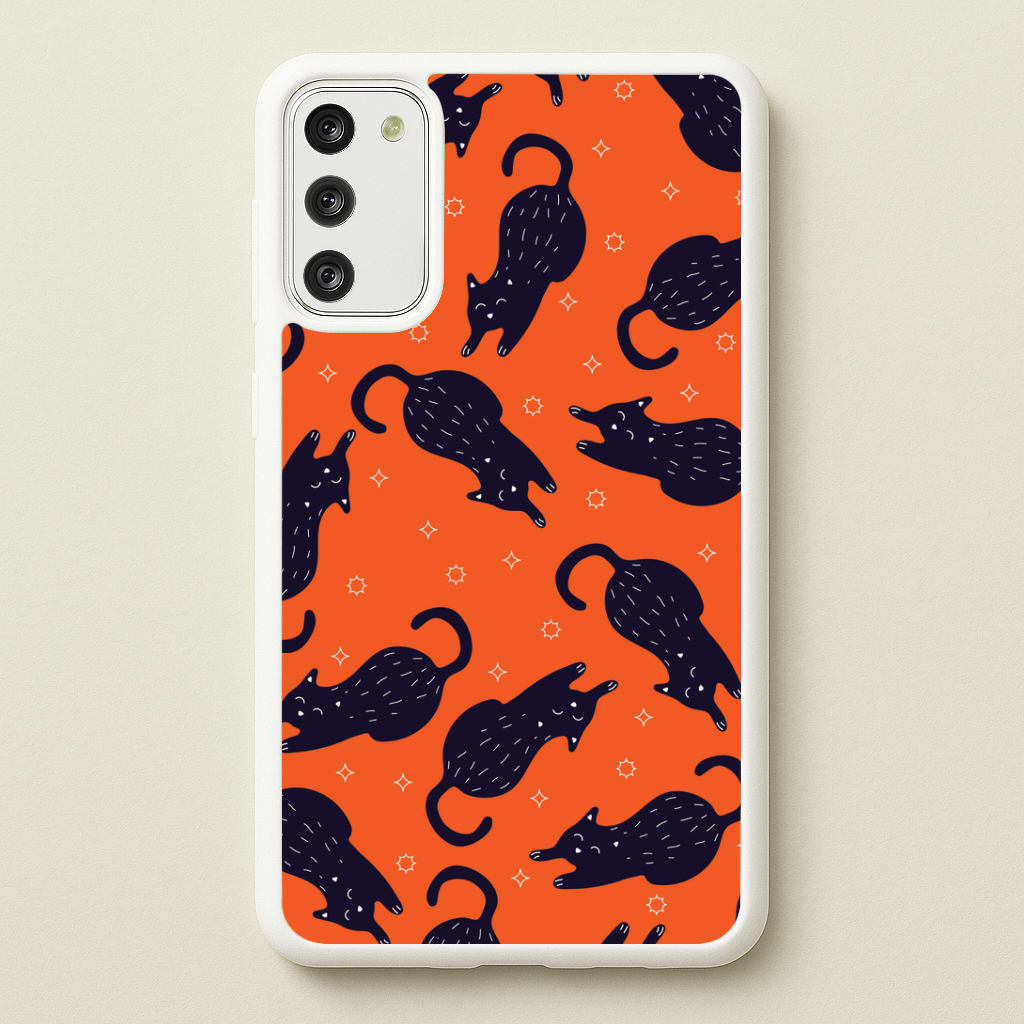 Black Cats And Stars Pattern Phone Case