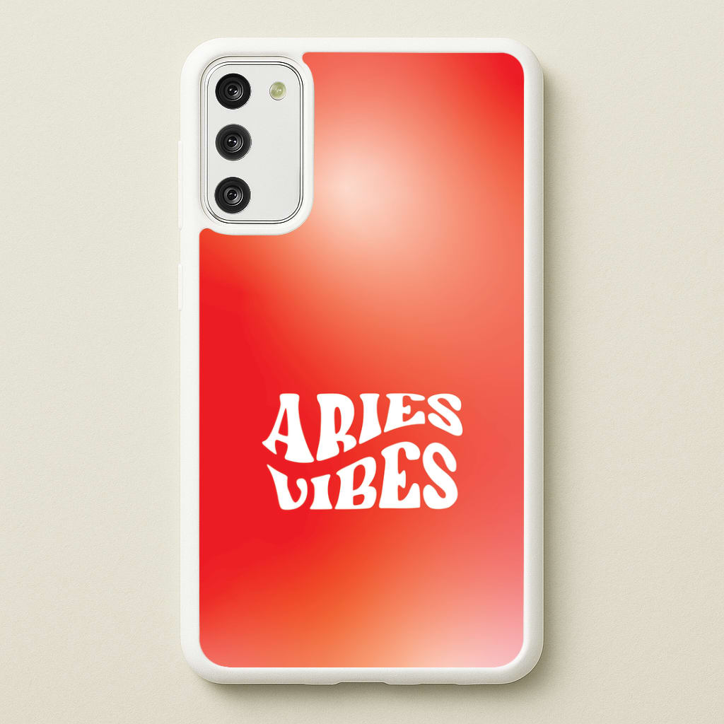 Aries Vibes Gradient Zodiac Phone Case