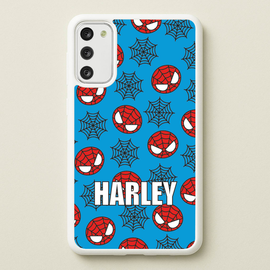 Spiderman And Webs - Personalised Superhero Comic Phone Case