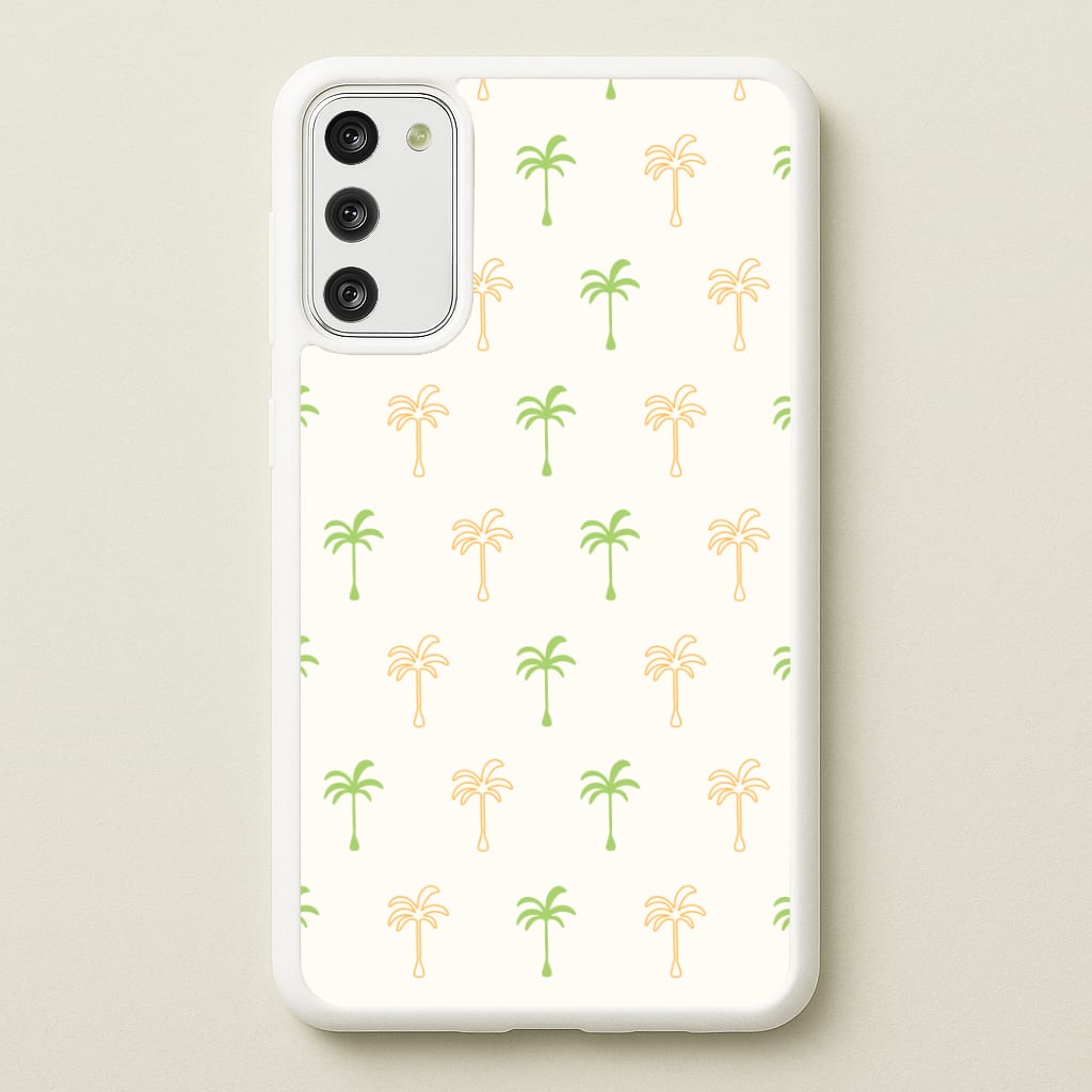 Green And Yellow Palms Pattern Phone Case