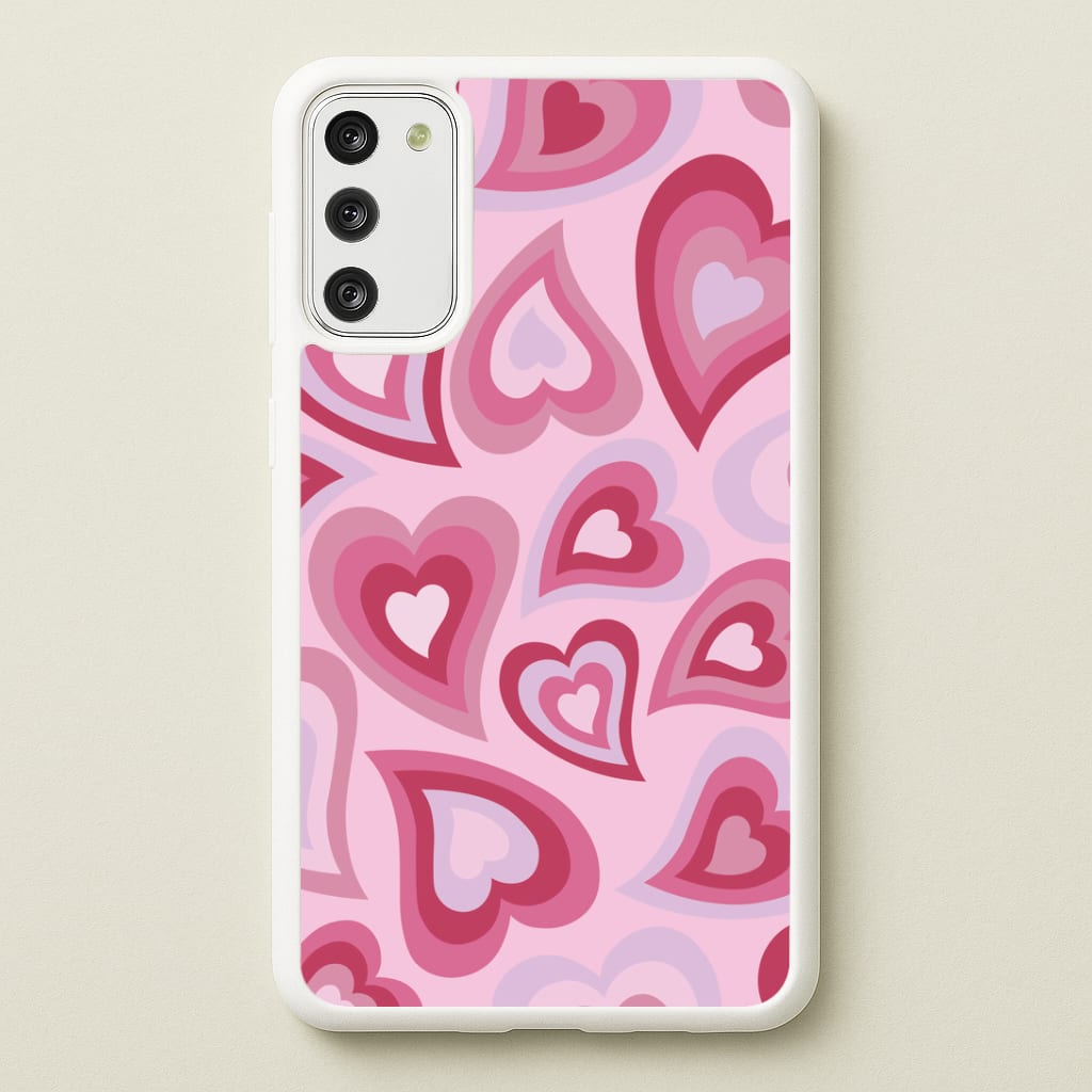 Pink Hearts - Trippy Patterns Phone Case