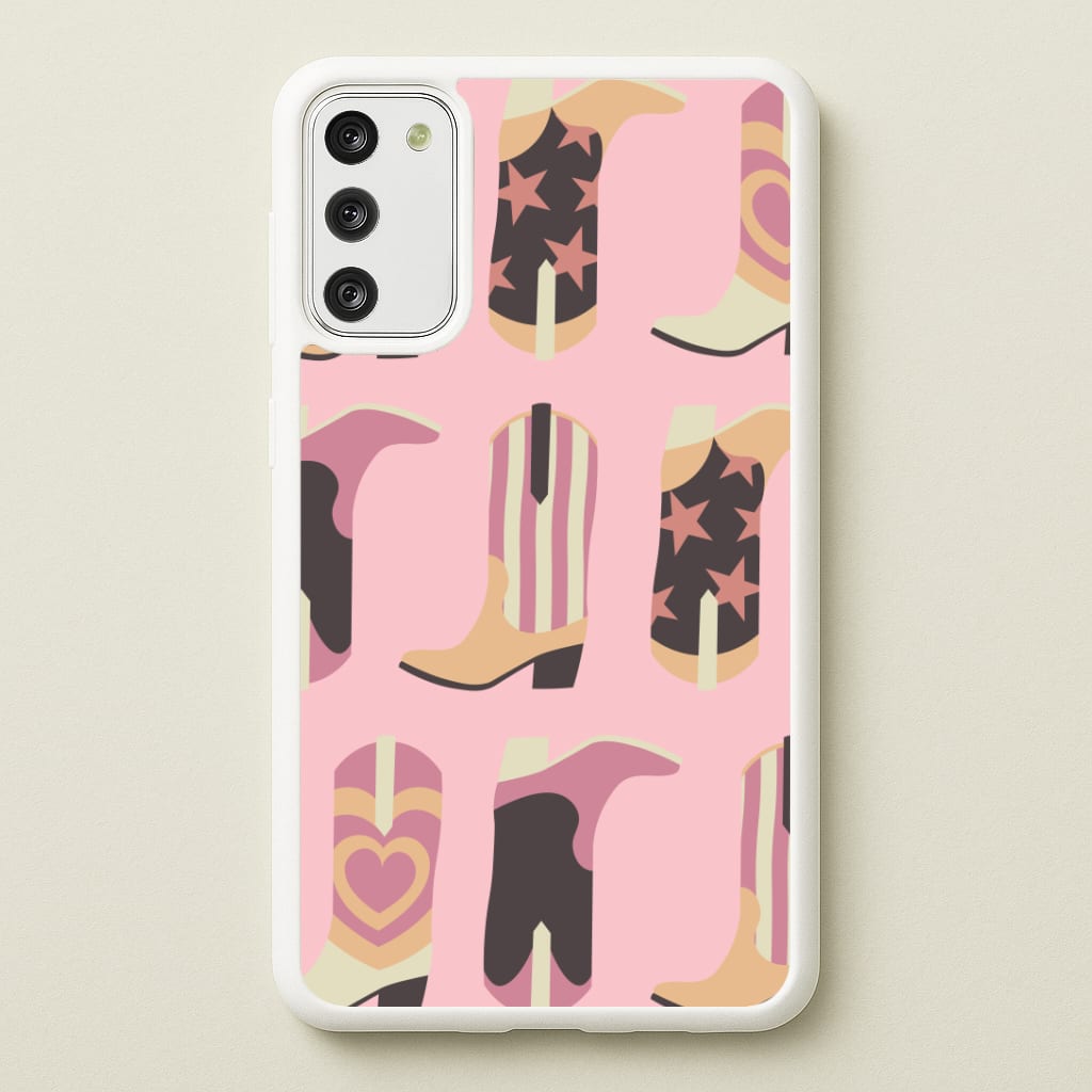 Dusty Pink Cowboy Boots Pattern Phone Case